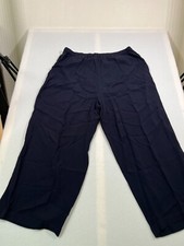 Eileen fisher women's size L dark blue pull on pants