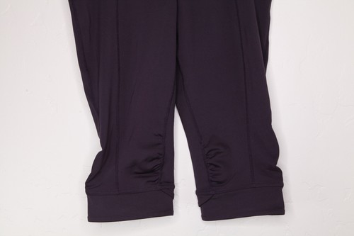 PrAna Alyson Knicker Ruched Cropped Capri Leggings Purple Workout Yoga Size S - Picture 3 of 7