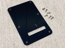 REAL Fender Squier Strat Tremolo Cover BACK PLATE w/SCREWS Single Ply Backplate