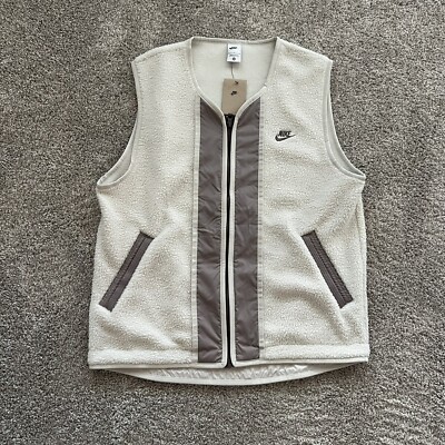  Nike Sportswear Sport Essentials Fleece Vest DD5025-072 (Men Size Large) 