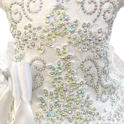 Jenniferwu Baby Girl Christmas Dress Lace Pageant Party Wedding Tull Dress 3T - Picture 3 of 6