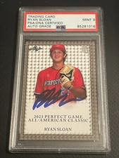 RYAN SLOAN signed auto autographed 2023 Leaf Perfect Game PSA DNA 9 AUTO