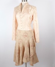 Ralph Lauren Purple Label Collection skirt sz 12 Sp 2003 floral archive linen