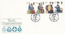 Youth GB RM FDC Baden-Powell Westminster Abbey 1982 (133355)
