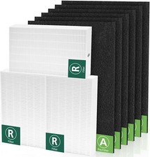 9 Piece Honeywell Hepa Air Purifier Filter Set H13 True Hepa Carbon Prefilters