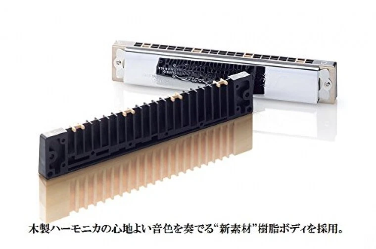 SUZUKI SU-21W HUMMING HIGH-CLASS F♯m Key 21 holes Tremolo Harmonica Japan - Image 2 of 4