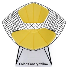 Bertoia Diamond Chair Replacement Cushion and Back Rest -  Eames Era Mid Century