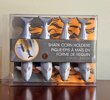 Outset 8 Piece Shark Corn Cob/Corncob Holders...