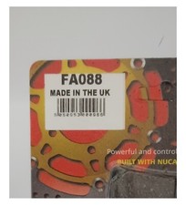 Plaquettes De Frein Sifam Métal Fritté Pour Yamaha 500 XV SE (1984-1990) - Dimensions 68x58.6x10.7 Mm, Par Paire - 9