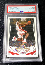 PSA 10 2004 Topps LeBron James #23 GEM MINT 2nd Year INVESTMENT card!!! HOT!!