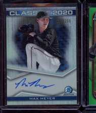 2020 BOWMAN CHROME CLASS OF 2020 MAX MEYER REFRACTOR AUTO 111/250