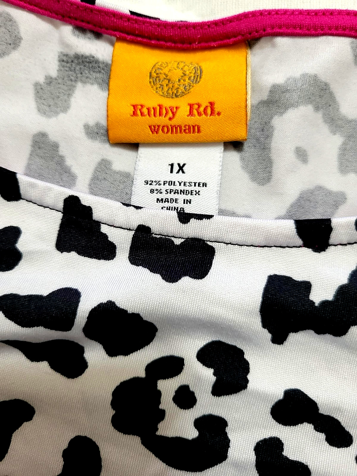 Ruby Rd. Black White Gray Leopard Animal Print to… - image 6