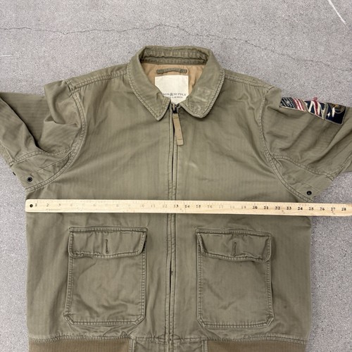 Vintage Polo Ralph Lauren Denim Supply Military Jacket Size XXL - Picture 8 of 12