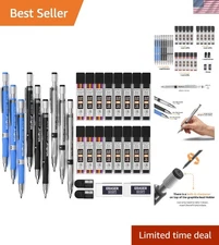 Complete 29-Piece Mechanical Pencil Set: 2mm with Color & Graphite Refills