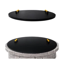 Simond Store Fire Pit Cover Round 38" - Rust Resistant 1.5mm Powder Coated Ca...
