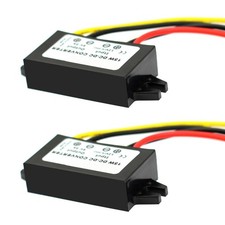 Brand New 2pcs Waterproof 12V to 5V Step Down Converter 3A 15W Power Module