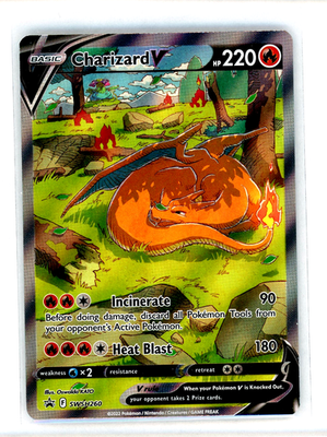 Charizard V SWSH260 Black Star Promo Full Alternate Alt Art