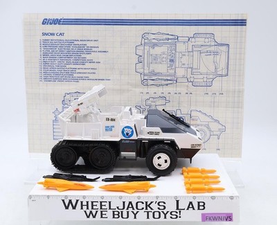Snow Cat 100% Complete GI Joe 1985 Hasbro Vintage Action Figure Vehicle