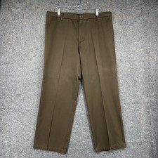 Dockers Signature Khaki Pants Mens 38x30 Brown Straight Fit D2 Chino Preppy
