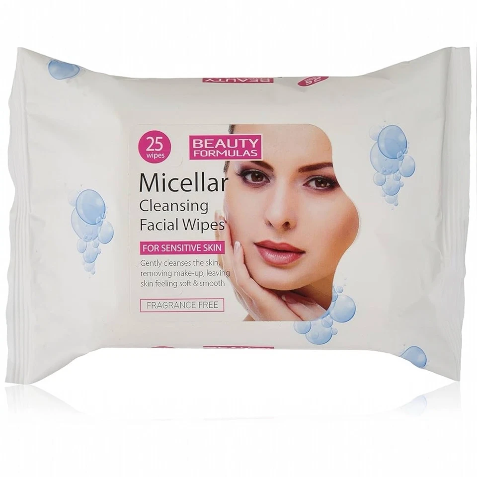 4 x 25 Wipes Kind to Skin Micellar Cleansing Wipes For Sensitive Skin Bulk UK - Image 2 of 3