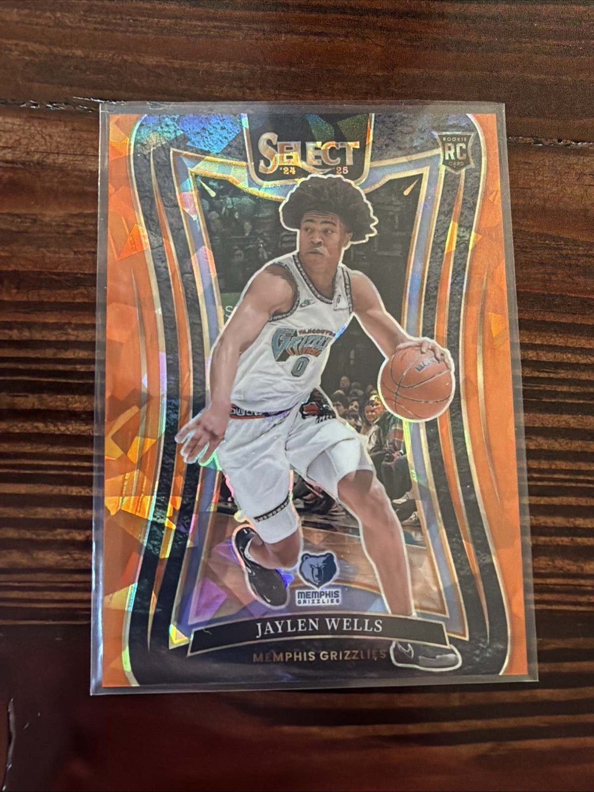 2024-25 Panini Select - Mezzanine Jaylen Wells #79 Orange Cracked Ice /275