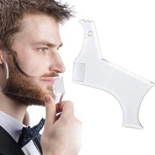Men Beard Shaping Tool Styling Template Built In Mustache Comb Lines Shape Tool