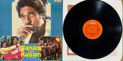 SANAM TERI KASAM-MUSIC-R.D.BURMAN-HINDI RARE LP RECORD.1981 MUSIC INDIA.