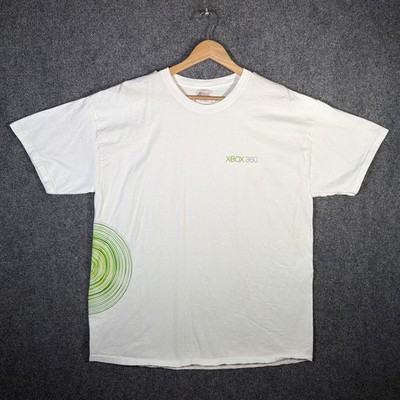 Vintage XBOX 360 Shirt Mens XL White 90s Video Game Promo System Microsoft