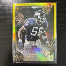 2025 Topps Chrome Fortune Refractor Giants Lawrence Taylor 34/275