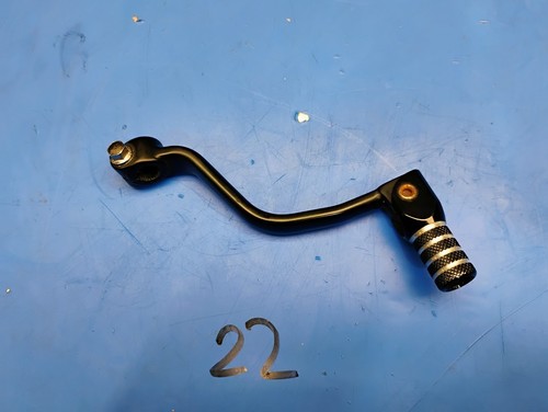Black Forged Aluminum Gear Shift Lever With Foldable Knurled Tip Honda Grom 125