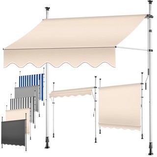 RETOURE Markise Balkonmarkise Klemmmarkise Balkonmarkise Sonnenmarkise 350cm