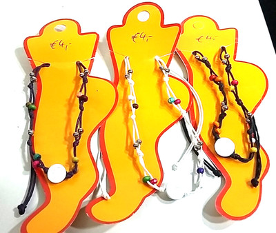 Schöne natürliche Fußkette / Fußgelenkband mit Occhio Santa Lucia Fußband Occhio