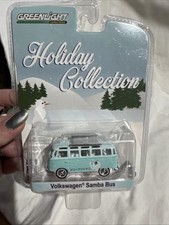 2016 GREENLIGHT VOLKSWAGEN Samba Bus Limited HOLIDAY COLLECTION Light Blue 1:64