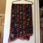 AUTHENTIC Alexander McQueen Silk Scarf， pink, red and black,  52x 12" — photo 6