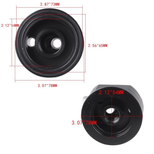 Black AN10 Cooling Sandwich Plate Adapter Oil Filter Relocation Kit Universal - Foto 3 di 12