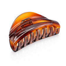 Parcelona French Vrille 2 3/4" Small Shell Jaw Hair Claw Clip for Women