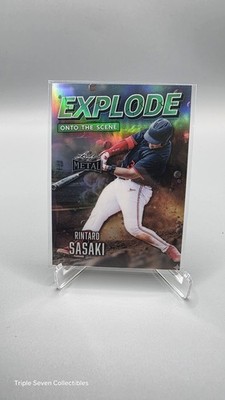 2026 Leaf Metal Explode Onto The Scene Rintaro Sasaki 1/3 Stanford RC SP Rare