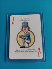 Charlie Hough Card Texas Rangers Hero Decks Playing Card Baseball Card Rare
