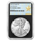 2025-W Proof $1 American Silver Eagle NGC PF69UC ER West Point Star Label Retro