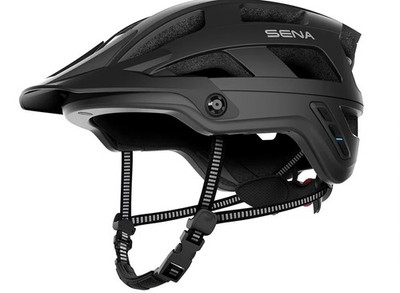 Sena M1 EVO Mesh Intercom Smart Mountain Bike Helmet, Medium - 55-59 cm, Black