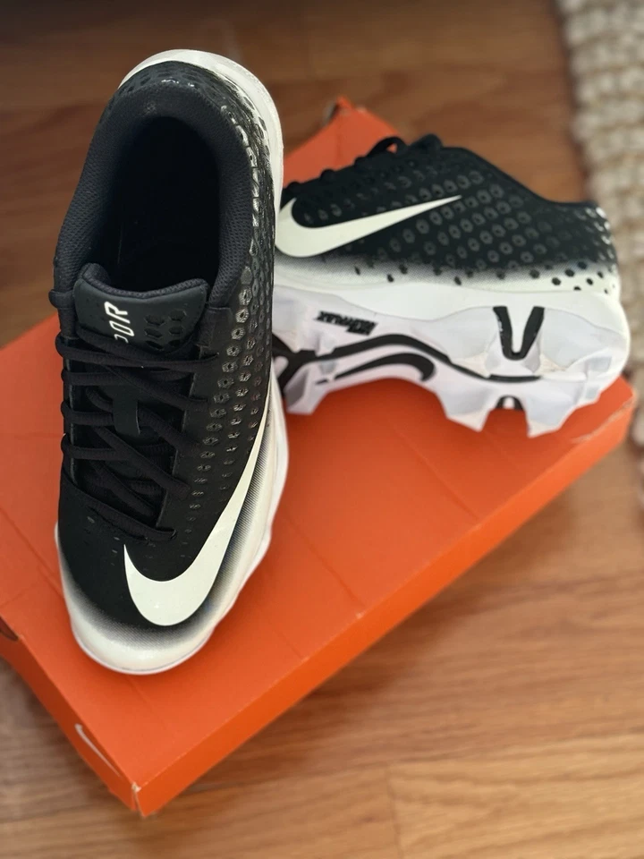 Botines de béisbol Nike Vapor Ultrafly Keystone 6Y negros blancos Foto 3 de 4