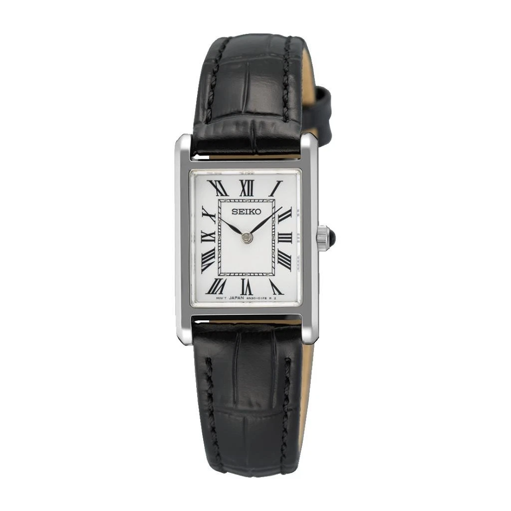 Reloj para mujer Seiko SWR107P1 cuarzo esfera blanca cuero