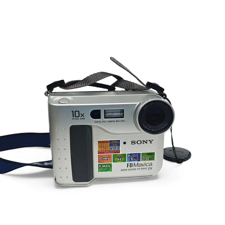 Sony Mavica MVC-FD75 0.4MP Digital Camera Retro Floppy Disk Digicam Bundle - Image 2 of 4