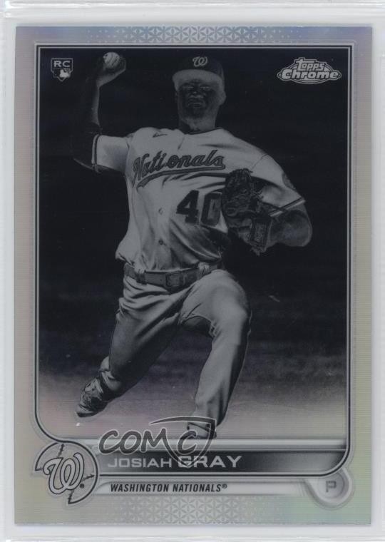 2022 Topps Chrome Negative Refractor Josiah Gray #160 15kw