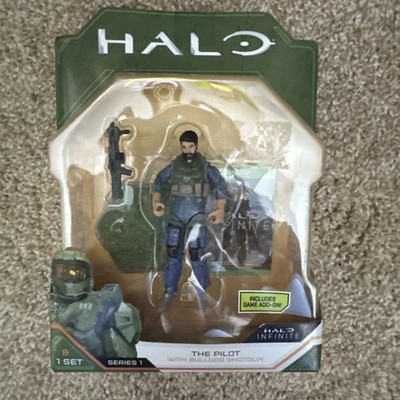 Halo Infinite The Pilot Figure w/ Bulldog Shotgun Game Add-On 2020 Series 1 NEW