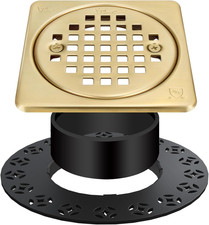 4 Inch Drain Grate Kit,Compatible with Schluter Kerdi Drain Flange, CUPC Certifi