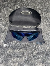 Oakley Radar EV Path Sunglasses Blue Lense/Black Frame, Pre Owned With ALL