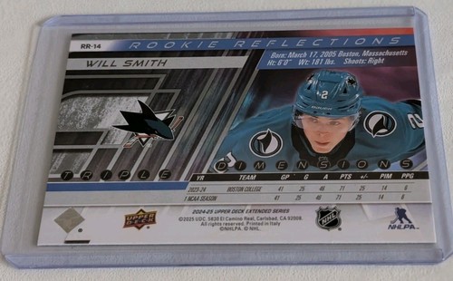 2024-25 Upper Deck Rookie Reflections #RR14 Will Smith - Picture 2 of 2