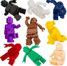 MOC LEGO Monochromatic Movable Joints Custom Minifig - BUNDLE AND SAVE!