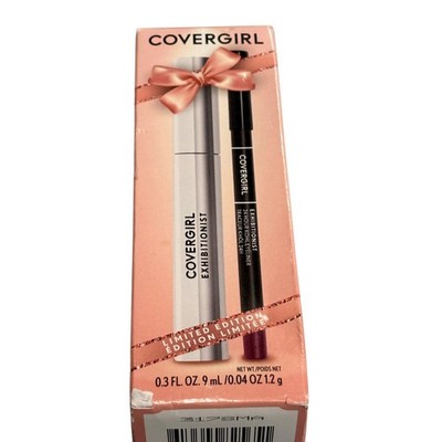 Covergirl Exhibitionist Mascara Very Black & 24HR Eyeliner Burgundy Gift Set